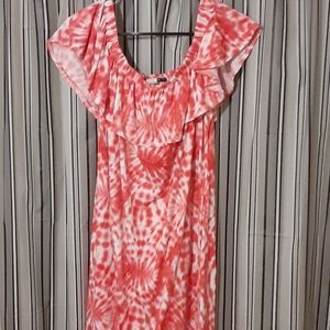 Tie-Dye Off the shoulder dress